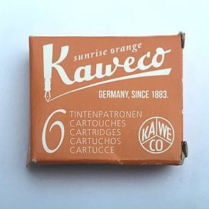 Boîte de cartouches d'encre Kaweco Sunrize Orange